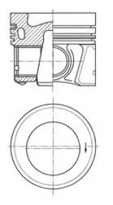 Piston 81,01mm Vag A4 A5 Q5 Passat 08-