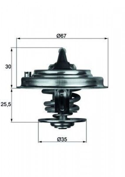 Termostat 71?c Vag 80 100 A4 A6 A8 Pas T4 T5 90-07 
