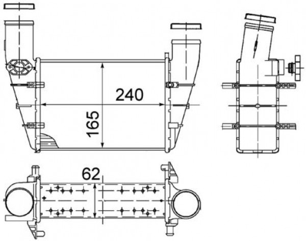Radyator Intercool (brz) Vw Passat   Audi A4   A6 