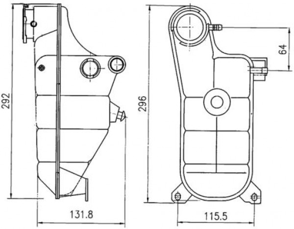 Genlesme Tanki Mercedes W201  W124  C124 