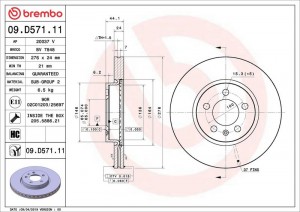 Fren Diski (tek Disk) On Vag A1 Po6 Tcross 17- 