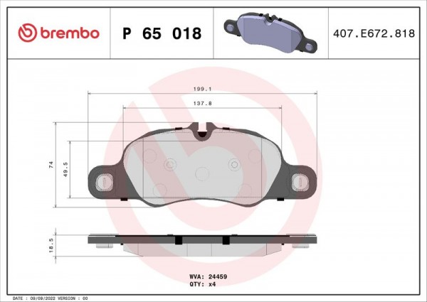 Fren Balatasi On Vag 718 911 Boxster Cayman 08-22 