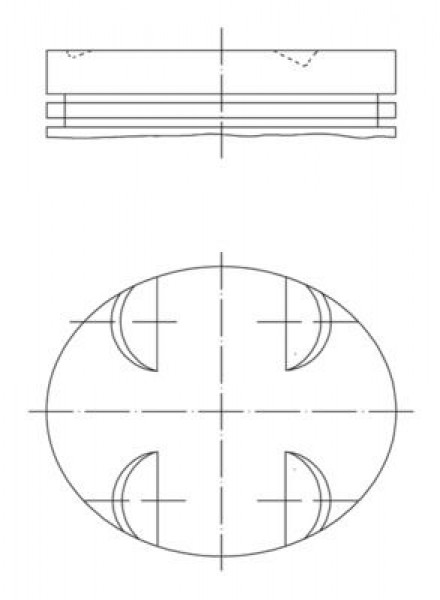 Piston 92,50mm Bmw E31 38 39 53 96-04 