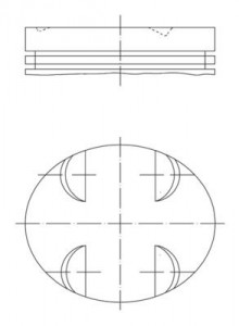 Piston 93,15mm M.benz 164 203 204 209 211 212 221 251 639 906 05-17