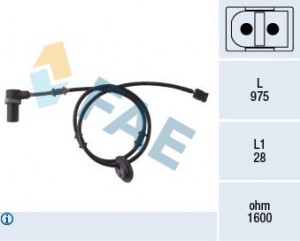 Abs Sensoru Arka Sol M.benz 210 96-