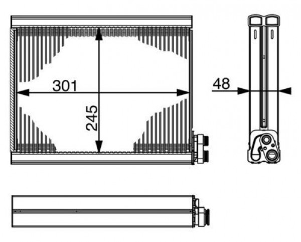 Evaporator Audi A6 C6 