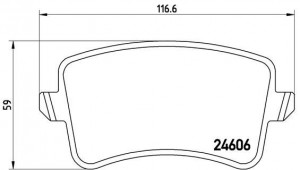 Fren Balatasi Arka Vag A4 A5 Q5 08-18