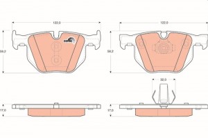 Fren Balatasi Arka Bmw N20 47 52 54 55 57 06-20