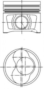 Piston 81,01mm Vag A3 A4 Cad3 Go5 Jet3 Pas 04-