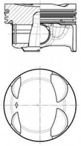 Piston 74,51mm Vag Go7-8 Leon 17-