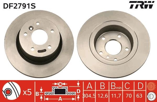 Fren Diski Arka Land Disc2 Rr1-2-3 92-05 
