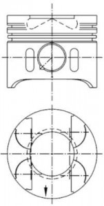Piston 88,01 Mm M.benz 611 612 646 647 98- 