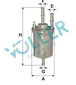 Yakit Filtresi Vag A1 A3 Tt Amarok Cad3-4 Go5-6 Jet3-4 Pas Po5 T5 10- 