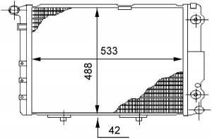 Radyator Mb E-cl. (w124)