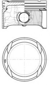 Piston 76,51 Mm Vag Polo Ibiza Fabia A1 Bud Cgga Cggb 1,4 16v