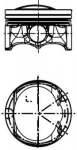 Piston 82,51mm Vag A3 A4 A5 Passat 06-