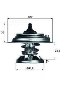 Termostat 75?c M.benz 124 140 201 202 460 461 463 901 902 903 904 84-01