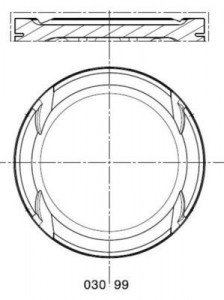 Piston 76,51mm Vag Leon Bo1 Go4 00-07