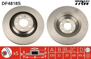 Fren Diski Arka Vag A6 04-12