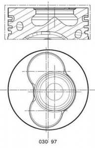 Piston 81,51mm Vag T5 Touareg 03-10 
