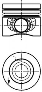 Piston 81,01mm Vag A1 A3 A4 A5 A6 Cad3-4 Cc Go5-6 Jet4 Pas 10-