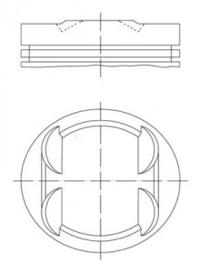 Piston 90,15mm M.benz 202 203 209 210 211 00-10