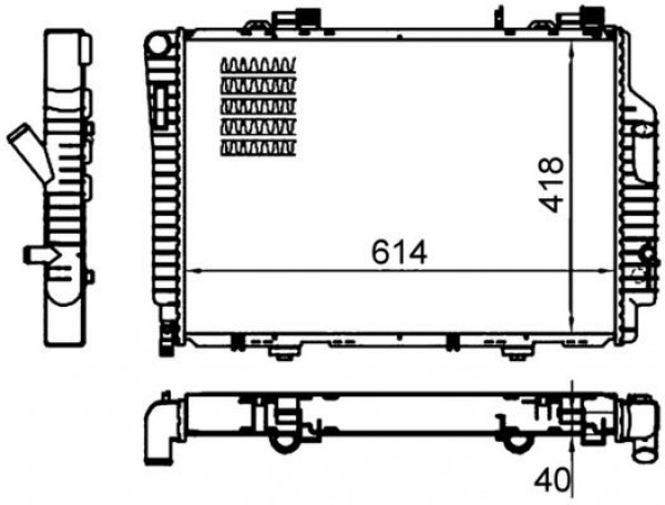 Radyator Mb C Clk (s2012  C208) 