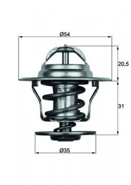 Termostat 84?c Vag 80 Go1-2-3 Jet1-2 Pas Po3 T3 T4 76-03 