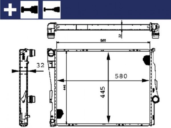 Radyator Bmw 3 (e46) 