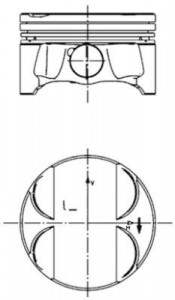 Piston 84,50mm Bmw N46b20 04-13