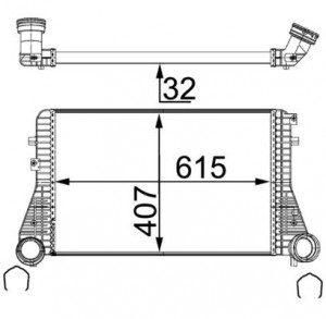 Radyator Intercool (brz) Audi A3 Vw Golf