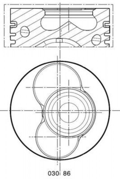 Piston 80,01mm Vag A3 A4 A6 Bo1 Go4 Pas T5 00-07 
