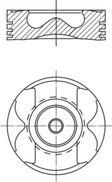 Piston 83,01mm M.benz 164 203 204 209 211 221 251 463 05-16 