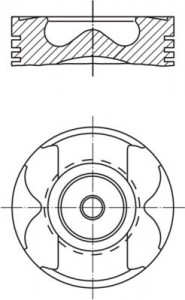 Piston 88.01mm M.benz 203 209 211 220 636 903 906 03-