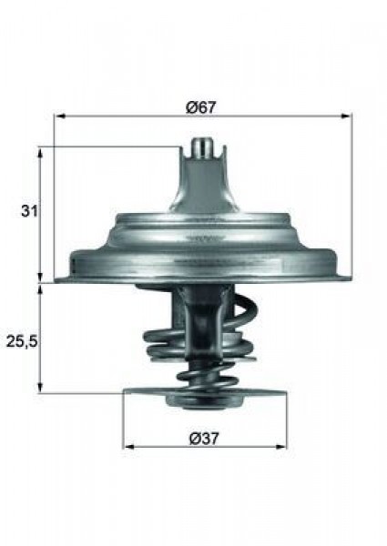 Termostat 87?c Vag 80 100 200 A4 A6 Craft Lt28 Pas T4 78-07 