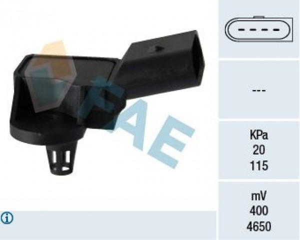 Basinc Sensoru Emme Vag 100 A4 A5 A6 Q3 Passat 92- 