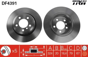 Fren Diski Arka Bmw E65 66 67 01-09