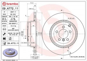 Fren Diski (tek Disk) Arka Land Range Rover3 09-13