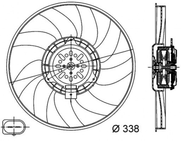 Fan Motoru (kucuk) Audi A4 Right 