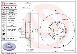 Fren Diski (tek Disk) On Bmw N20 52 54 55 57 06-19 