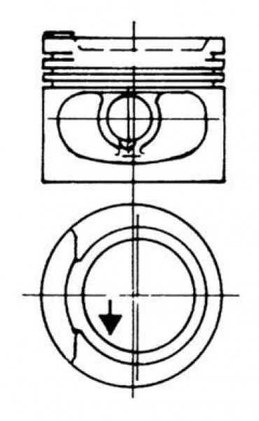 Piston 81,01mm Vag 80 100 Cad1 Go1-2-3 Pas Po3 82- 