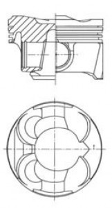Piston 77,00mm Bmw N13 18 10-16 