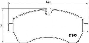Fren Balatasi On-arka Vag Craft M.benz 906 907 910 06-19