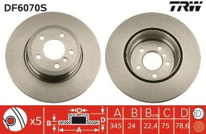 Fren Diski Arka Bmw N54 55 57 62 63 06-20 