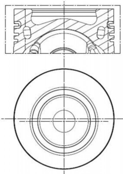 Piston 81,00mm Vag A3 A4 A5 A6 Cad4 Go6-7 Jet4 Pas 10-21 