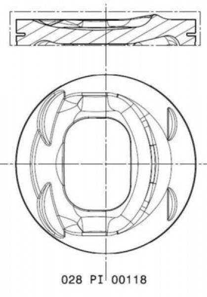 Piston 76,51mm Vag A1 A3 Go5-6 Jet3-4 Pas 07- 