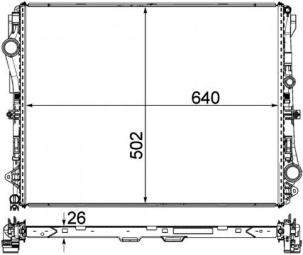 Radyator Mercedes S-cl. (w222) 