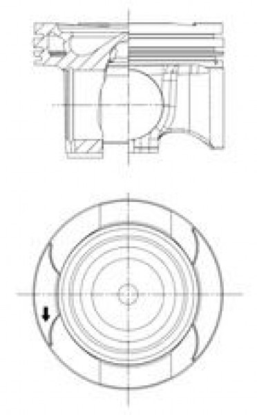 Piston 82,00mm M.benz 654 656 16- 