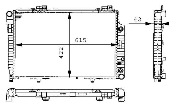 Radyator Mb (w202 C208 R170) 