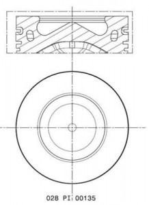Piston 83,00mm Vag A4 A5 A6 A7 A8 Touareg 10-19